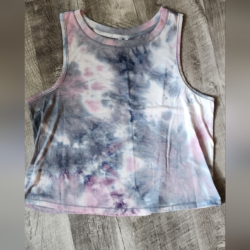 90 Degree By Reflex Pastel Tie-Dye Tank Top